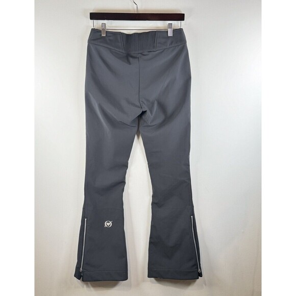 Obermeyer Womens Pants Gray Flared Ankle Zip Ski Snowboard Winter Outdoor Size 8 - Picture 2 of 11